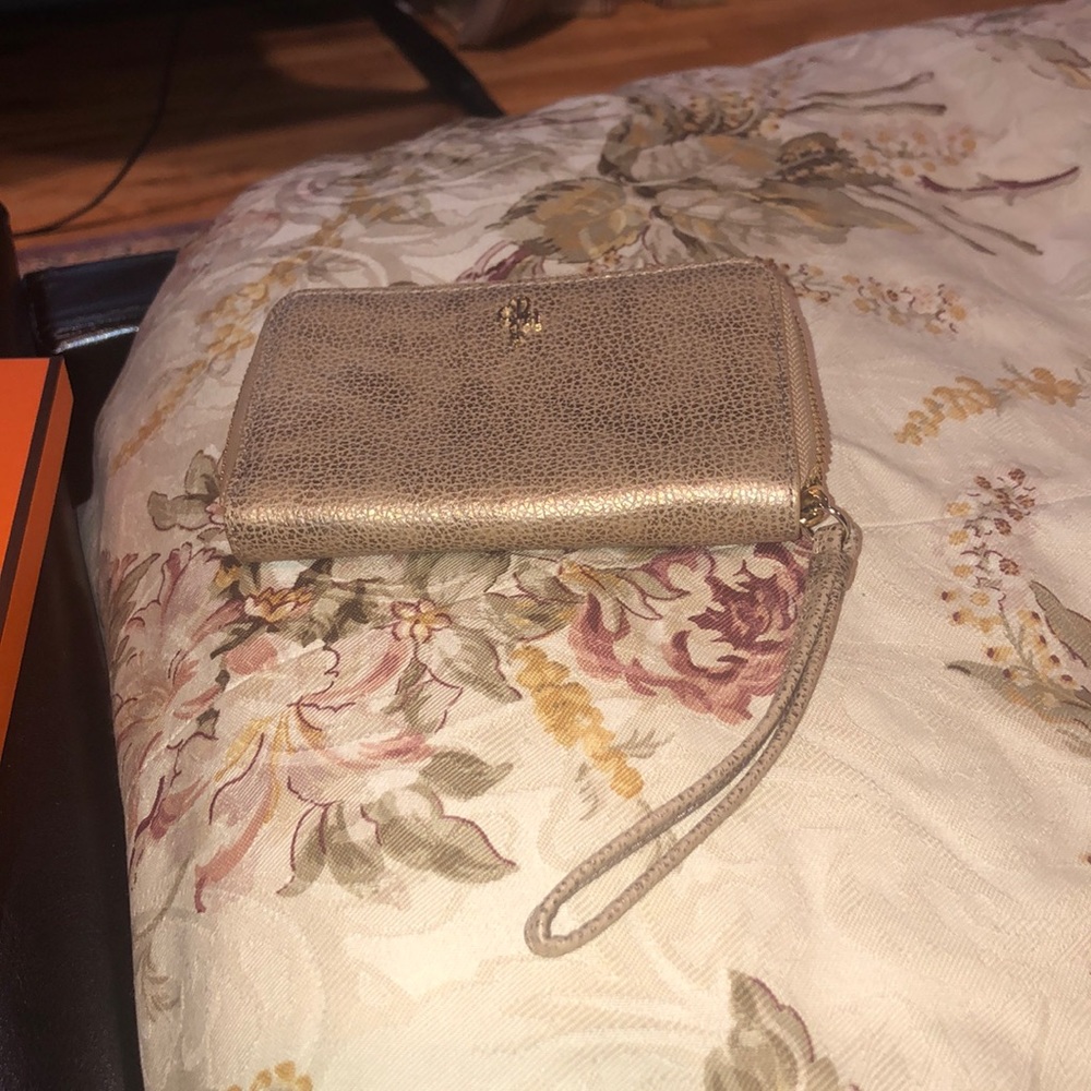 Cole Haan Gold wristlet